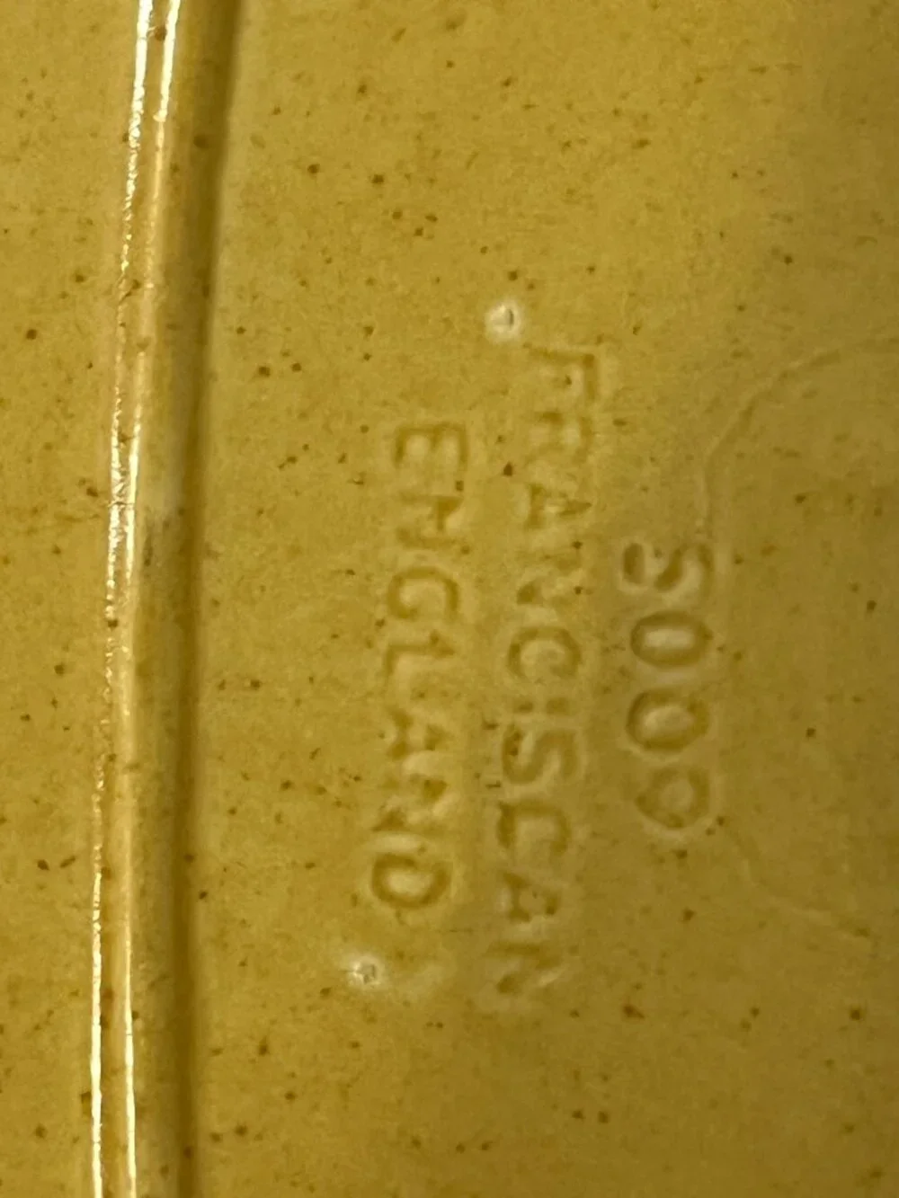 LIST AFTER AUCTION Vintage Franciscan Honeycomb Covered Butter Dish England